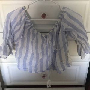 Guess off the shoulder crop top